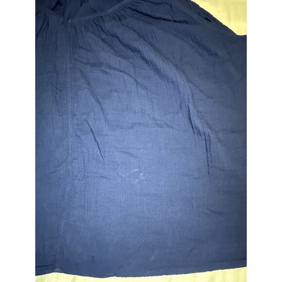 OLD NAVY Tie Shoulder Cami Swing Loose Flowy Tank Top Navy‎ Blue SIZE 4X NWT - Picture 7 of 8